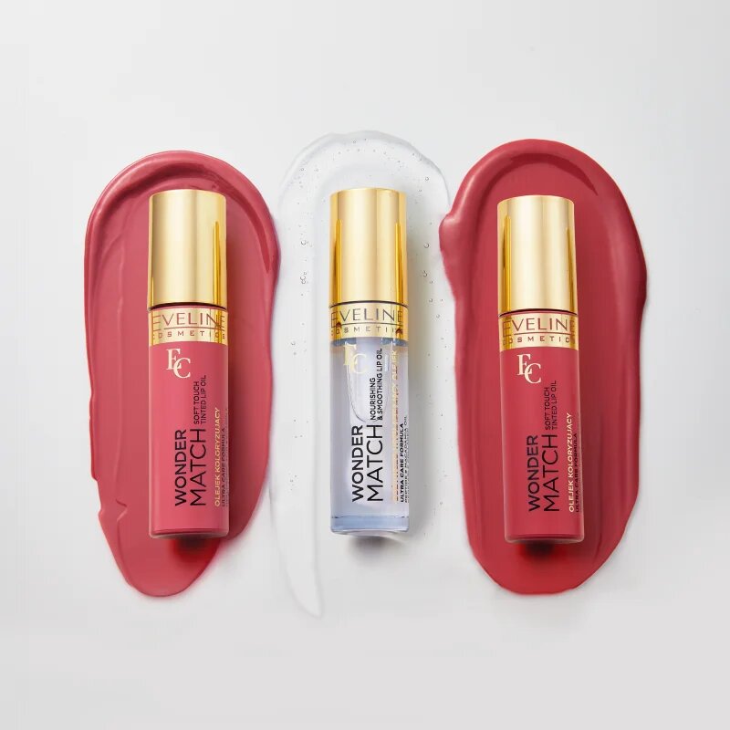Eveline Cosmetics Wonder Match ulei hidratant de buze culoare 04 Raspberry Sorbet 5 ml