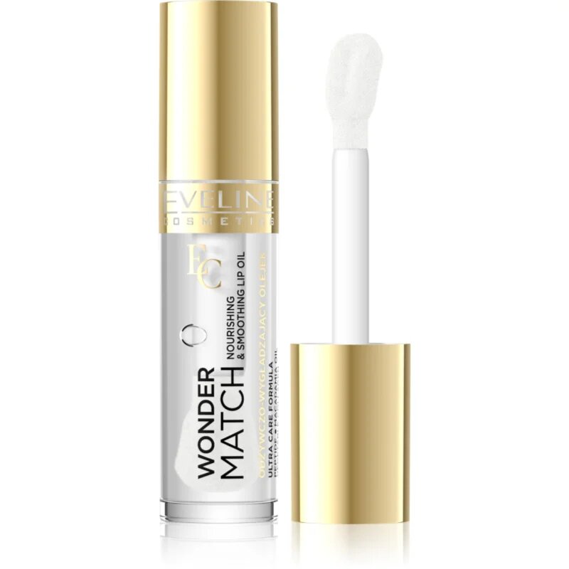 Eveline Cosmetics Wonder Match ulei hrănitor de buze culoare 01 Transparent 5 ml