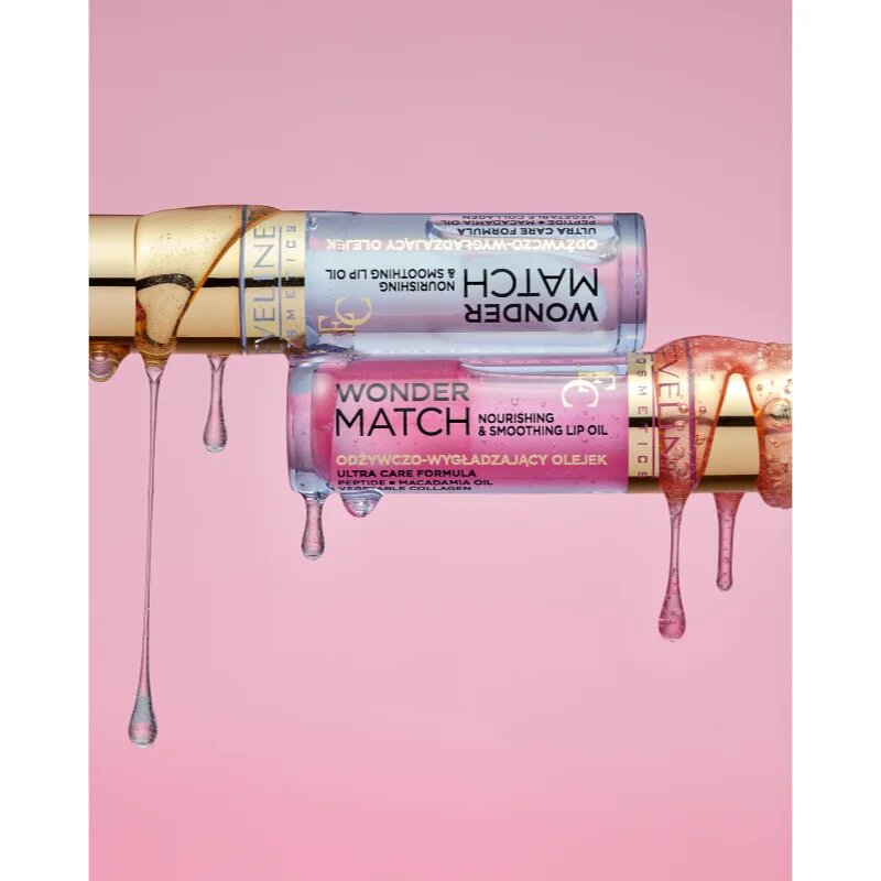 Eveline Cosmetics Wonder Match ulei hrănitor de buze culoare 01 Transparent 5 ml
