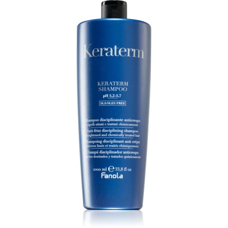 Fanola Keraterm Shampoo sampon pentru indreptarea parului pentru par indisciplinat 1000 ml