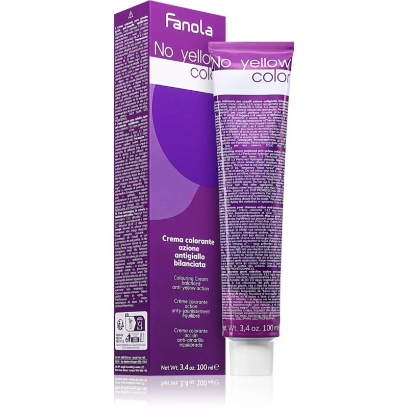 Fanola No Yellow Color culoare par neutralizeaza tonurile de galben culoare T.ROSE 100 ml