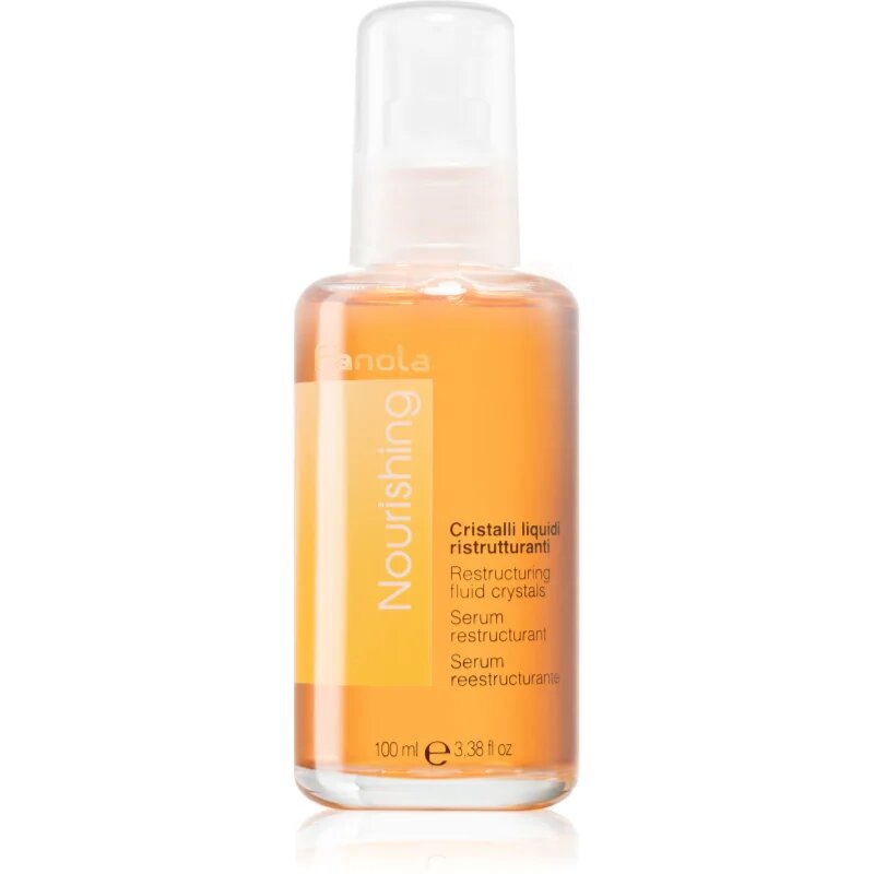 Fanola Nourishing Restructuring Liquid Crystals ser ulei pentru păr uscat și deteriorat 100 ml