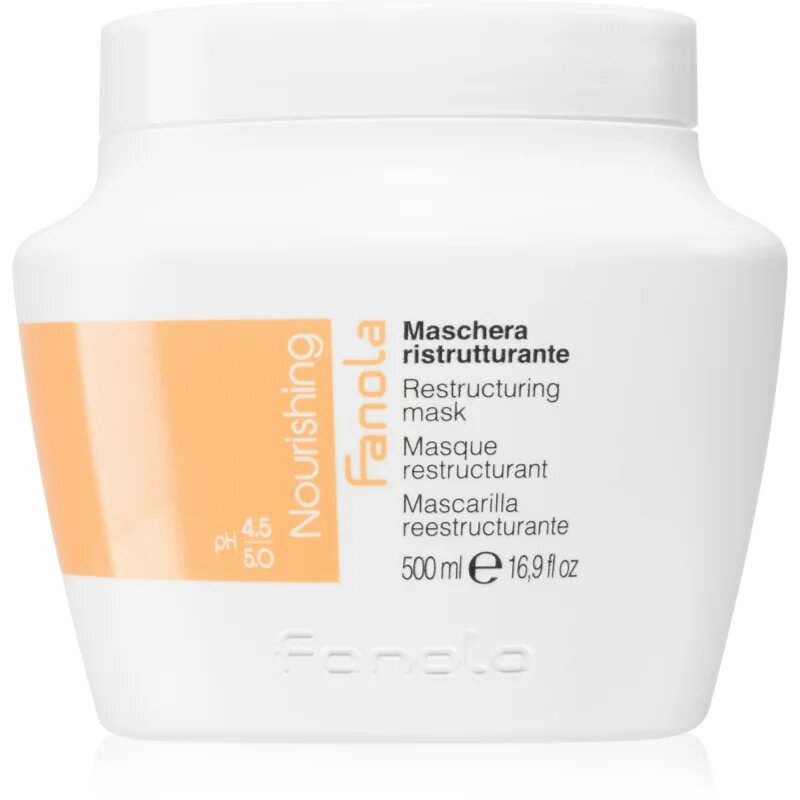 Fanola Nourishing Restructuring Mask masca hranitoare pentru păr uscat și deteriorat 500 ml