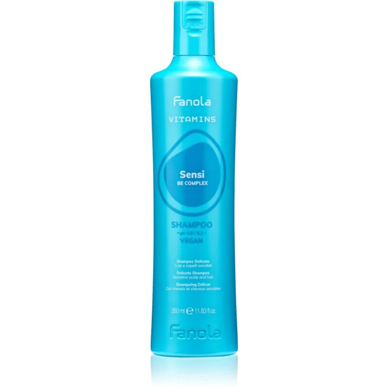 Fanola Vitamins Sensi Delicate Shampoo sampon de curatare delicat cu efect calmant 350 ml