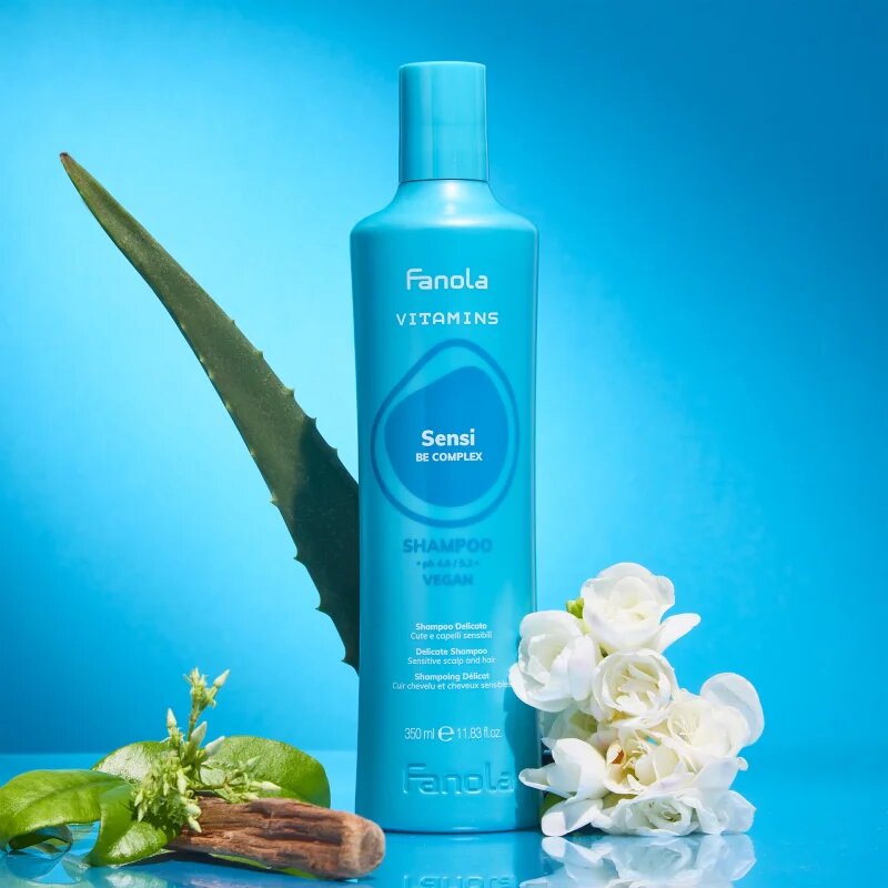 Fanola Vitamins Sensi Delicate Shampoo sampon de curatare delicat cu efect calmant 350 ml