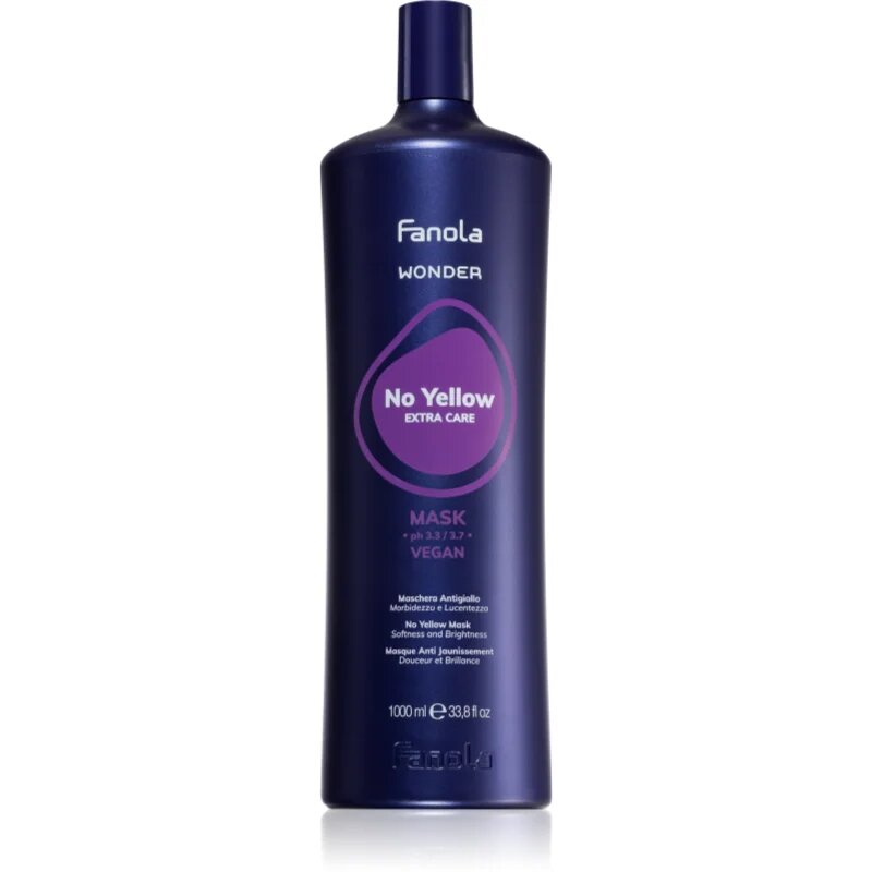 Fanola Wonder No Yellow Mask Masca de par neutralizeaza tonurile de galben 1000 ml