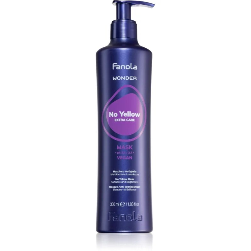 Fanola Wonder No Yellow Mask Masca de par neutralizeaza tonurile de galben 350 ml