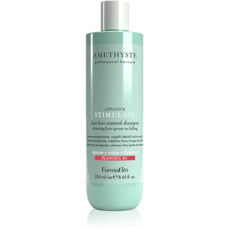 FarmaVita Amethyste Advance Stimulate sampon de întărire pentru părul subtiat cu tendința de a cădea 250 ml