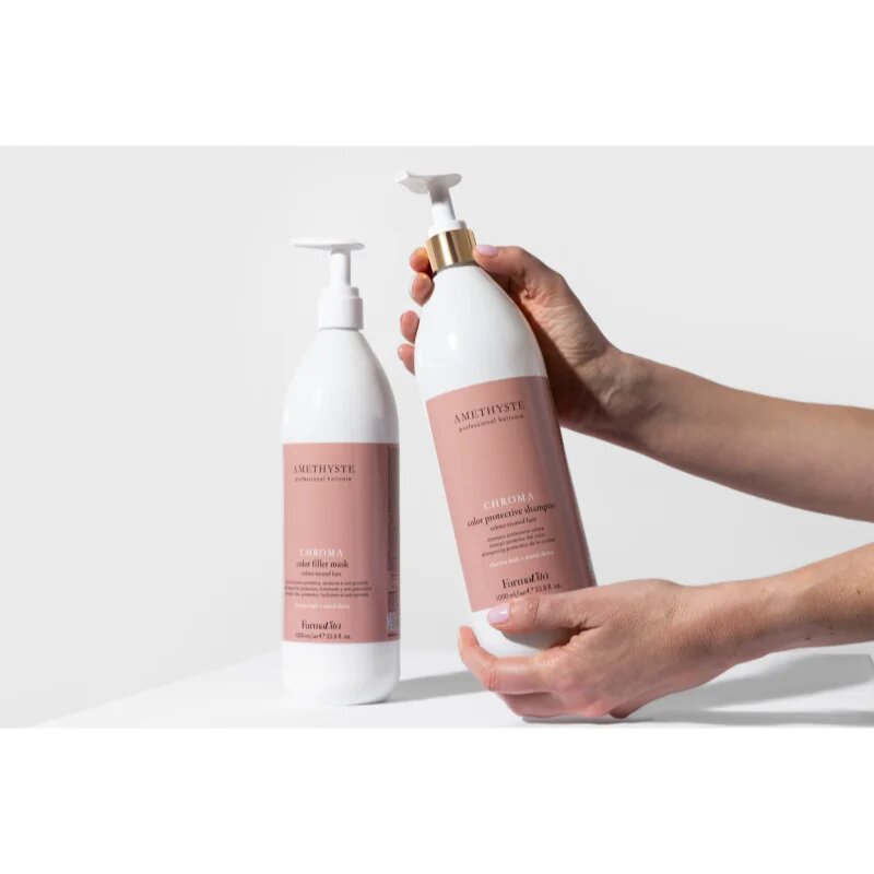 FarmaVita Amethyste Chroma șampon de protecție și hidratare pentru păr vopsit 1000 ml