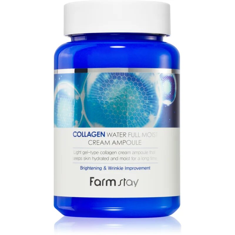 Farmstay Collagen Water Full Moist Cream Ampoule crema bogat hidratanta cu colagen 250 ml