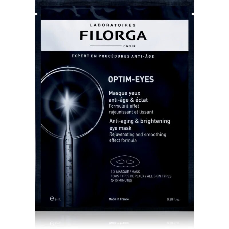 FILORGA OPTIM-EYES mască pentru zona ochilor impotriva ridurilor si a punctelor negre 1 buc
