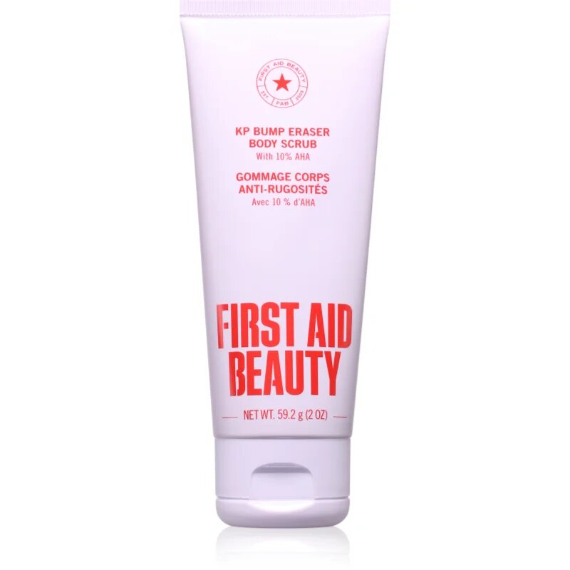 First Aid Beauty KP Bump Eraser Body Scrub Exfoliant corporal calmant Cu AHA Acizi 59.2 g