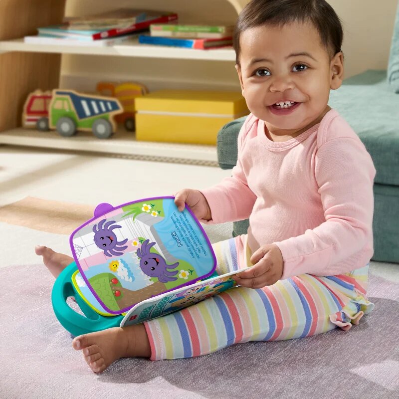 Fisher-Price Musical Book Czech Version carte educativă contrastantă 1 buc