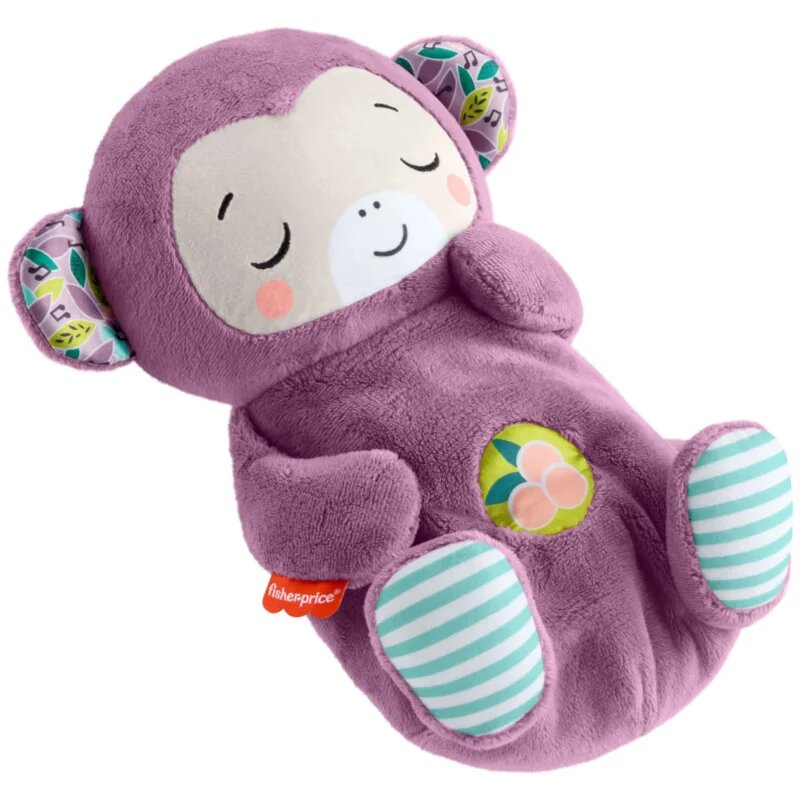 Fisher-Price Soothe'n Snuggle Purple Monkey jucărie de pluș cu melodie 1 buc