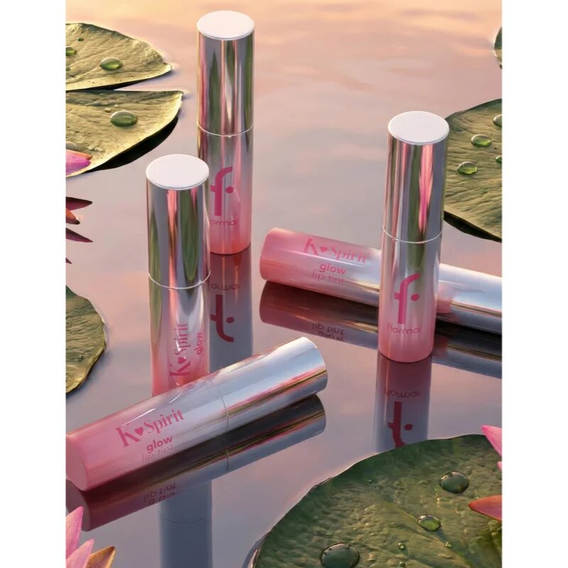 flormar K-Spirit Glow Lip Tint ruj lucios hidratant cu particule stralucitoare culoare 006 - Muted Ritual 4 ml