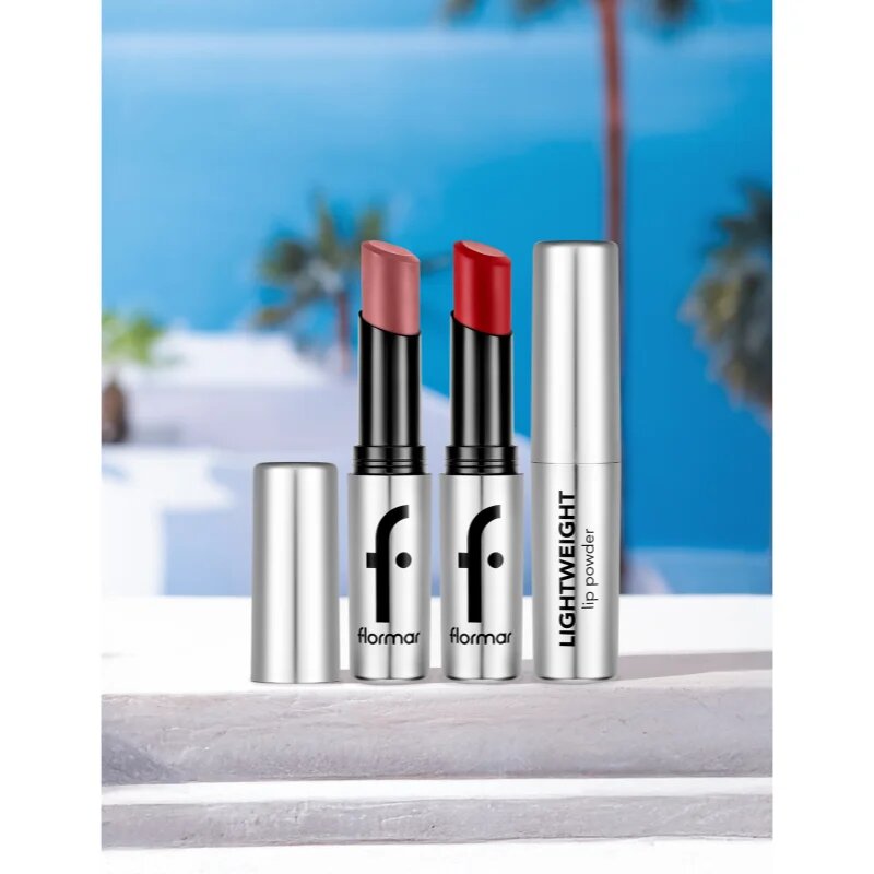 flormar Lightweight Lip Powder Lipstick ruj cu persistență îndelungată cu efect mat culoare 002 New Day 3 g