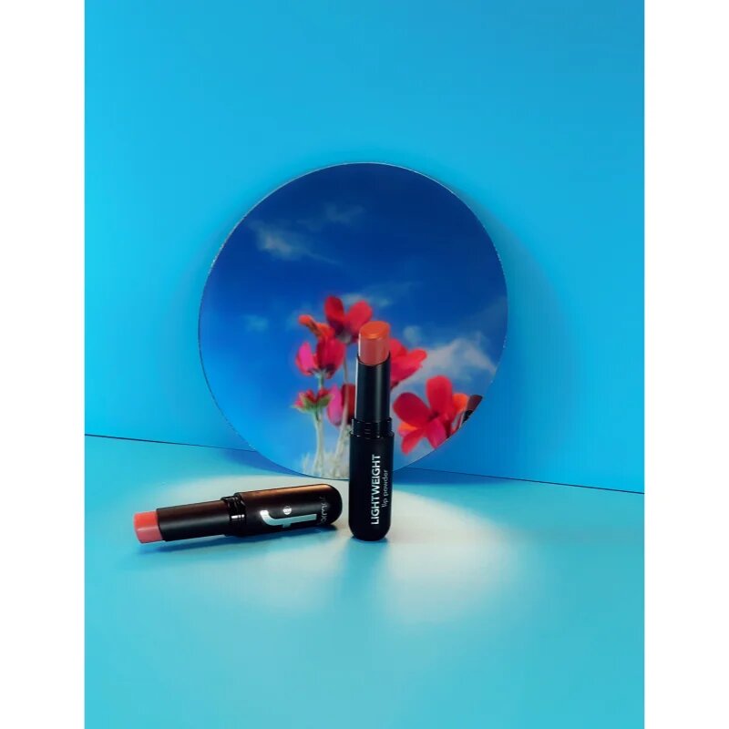 flormar Lightweight Lip Powder Lipstick ruj cu persistență îndelungată cu efect mat culoare 002 New Day 3 g