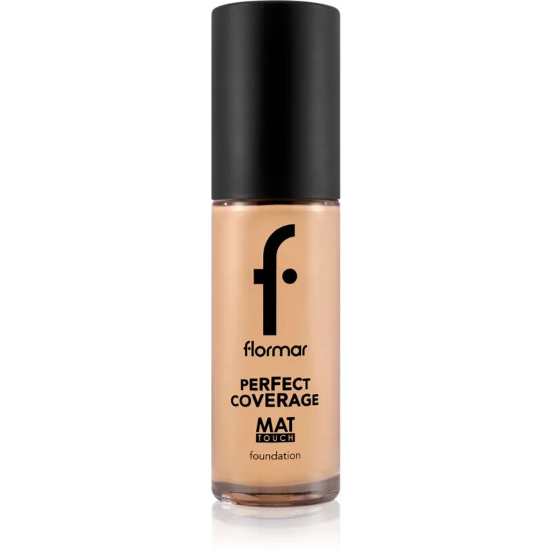 flormar Perfect Coverage Mat Touch Foundation machiaj cu efect matifiant pentru piele mixta spre grasa culoare 303 Classic Beige 30 ml