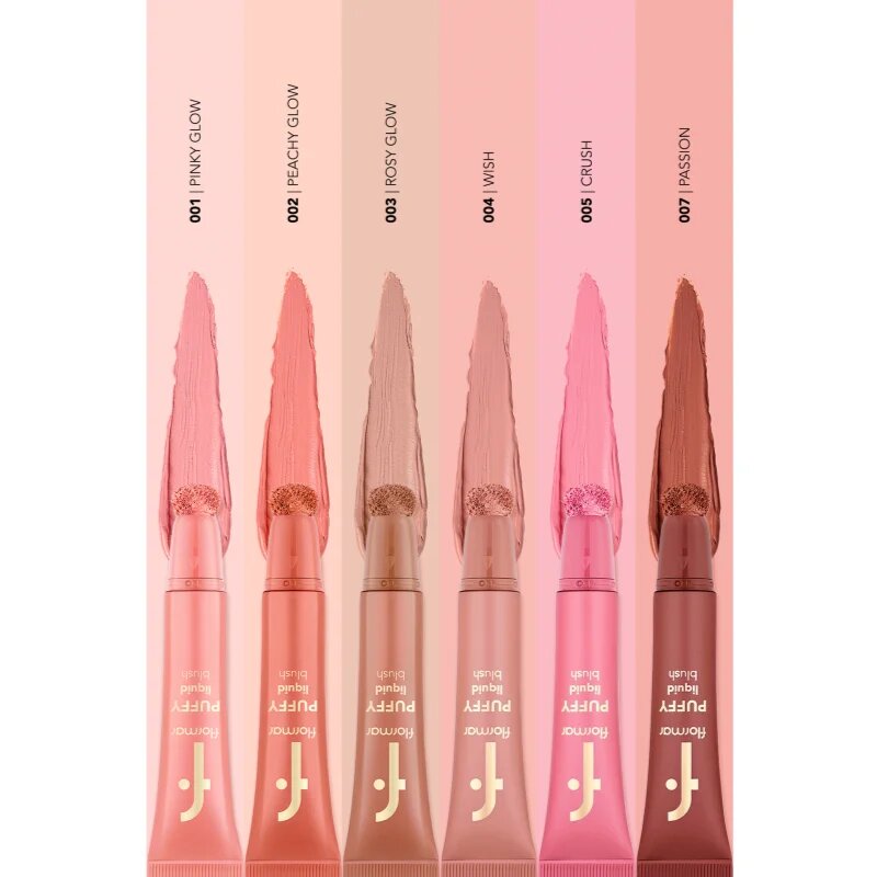 flormar Puffy Liquid Blush fard de obraz lichid culoare 004 Wish 12 ml