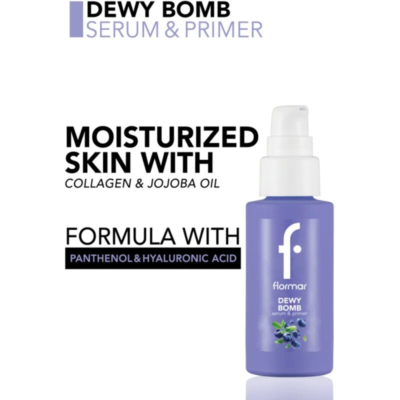 flormar Serum & Primer Dewy Bomb Fundatia serului lucios 30 ml
