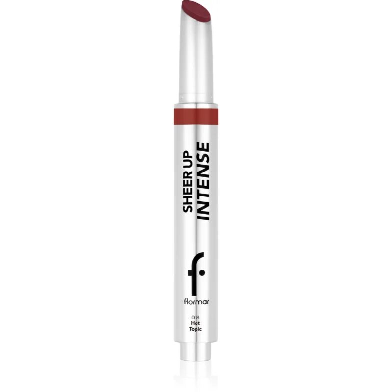 flormar Sheer Up Intense Lipstick ruj hidratant stralucire de perla culoare 008 Hot Topic 19 g