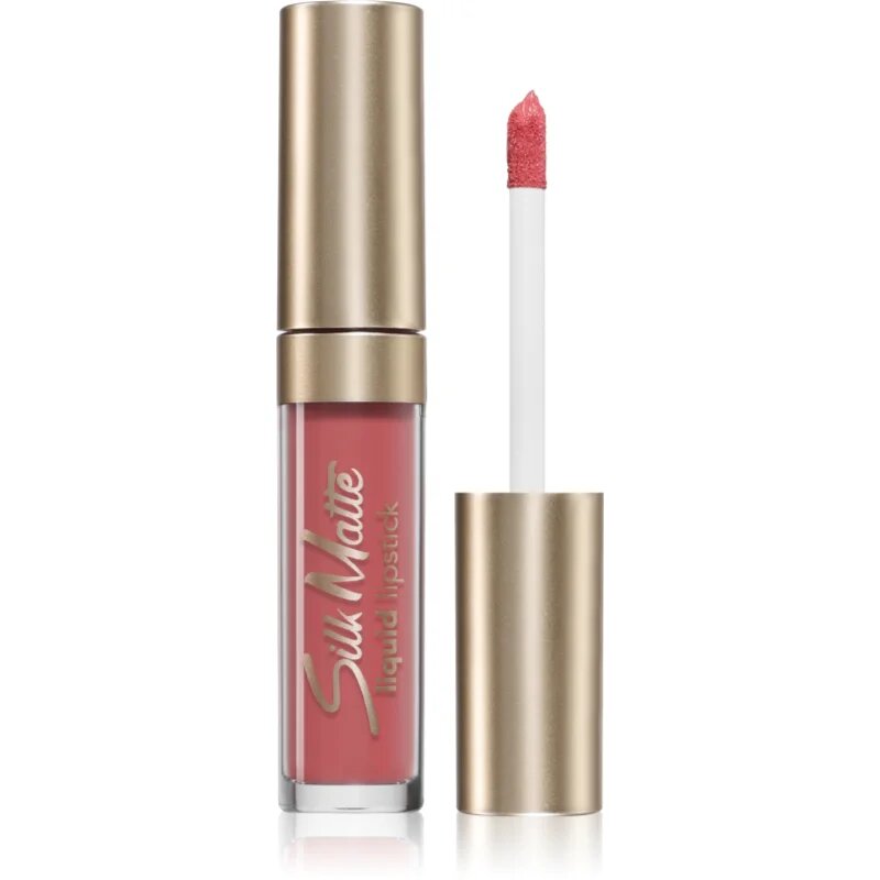 flormar Silk Matte ruj de buze lichid mat și de lungă durată culoare 002 Fall Rose 45 ml