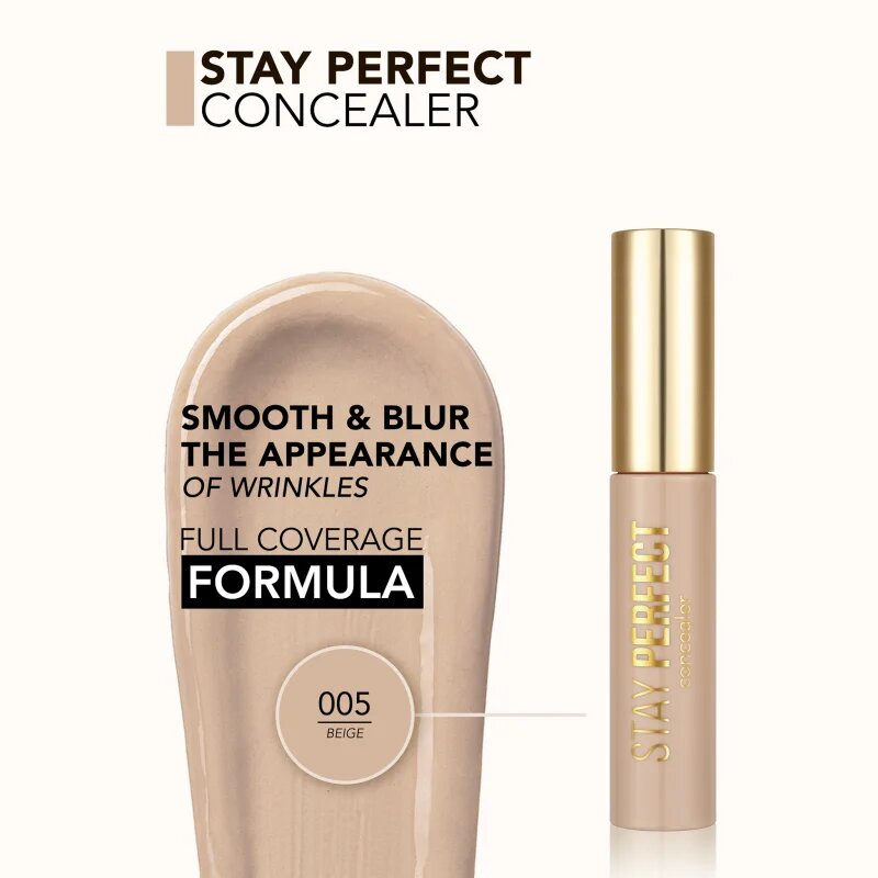 flormar Stay Perfect Concealer corector lichid culoare 005 Beige 125 ml