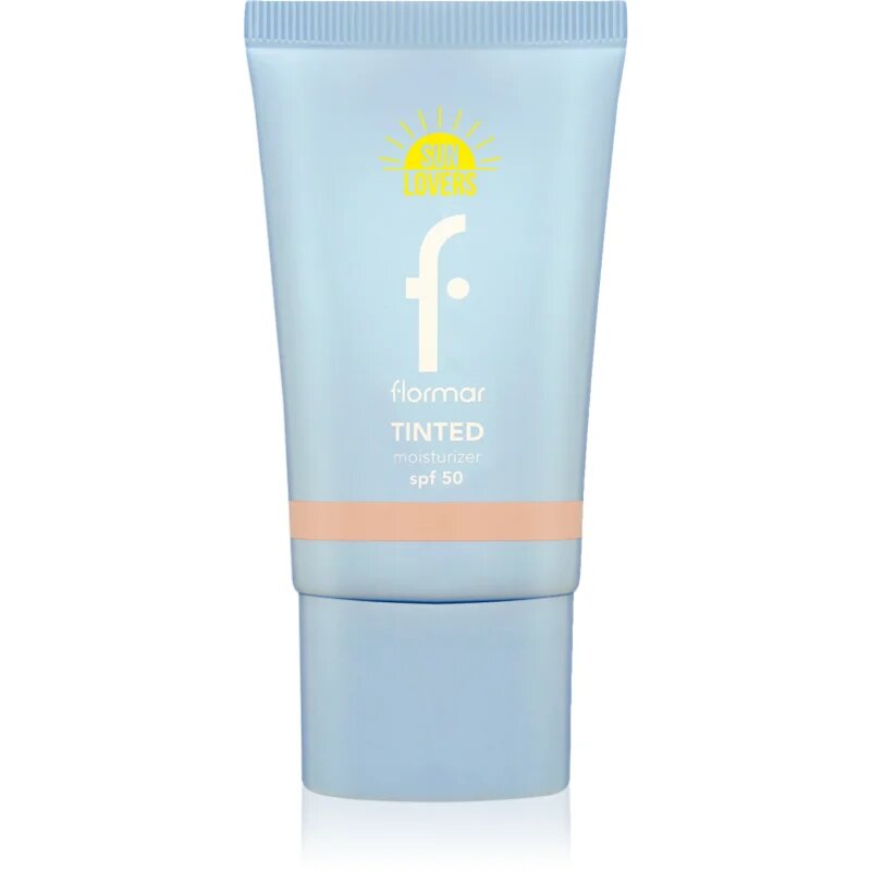 flormar Sun Lovers Tinted Moisturizer SPF 50 crema hidratanta si tonifianta SPF 50 Soft Beige 30 ml