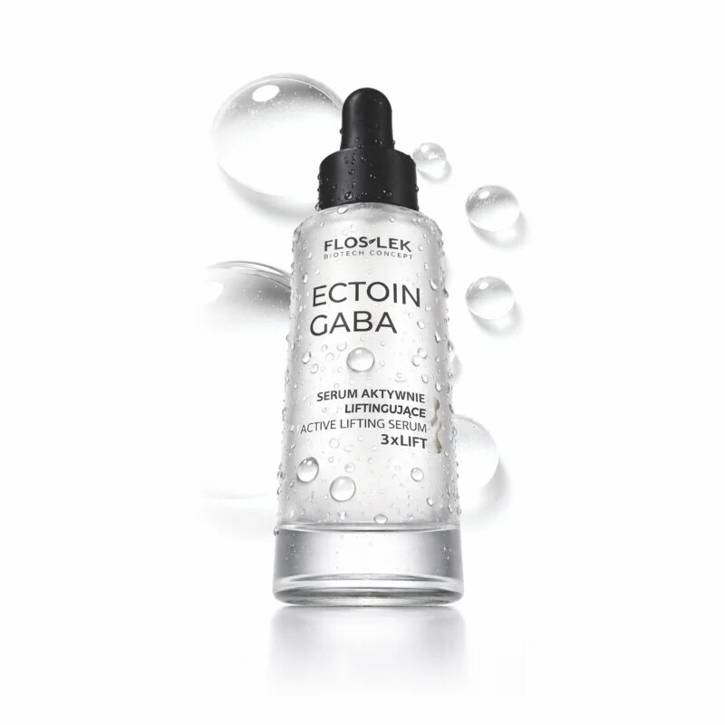 FlosLek Laboratorium Ectoin Gaba Active Lifting Face Serum 3xLift ser cu efect de lifting pentru fermitatea pielii 30 ml