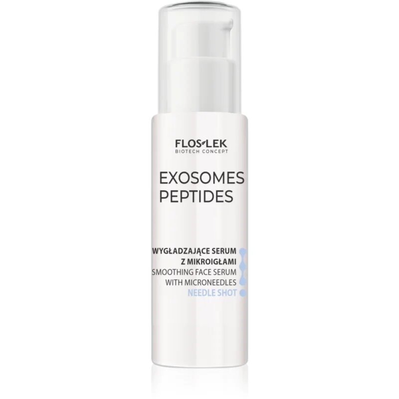 FlosLek Laboratorium Exosomes Peptides Smoothing Facial Serum With Microneedles ser pentru netezire cu terapie cu micro-ace 30 ml