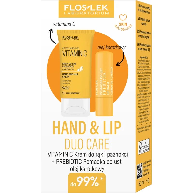 FlosLek Laboratorium Hand & Lip Vitamin C set cadou