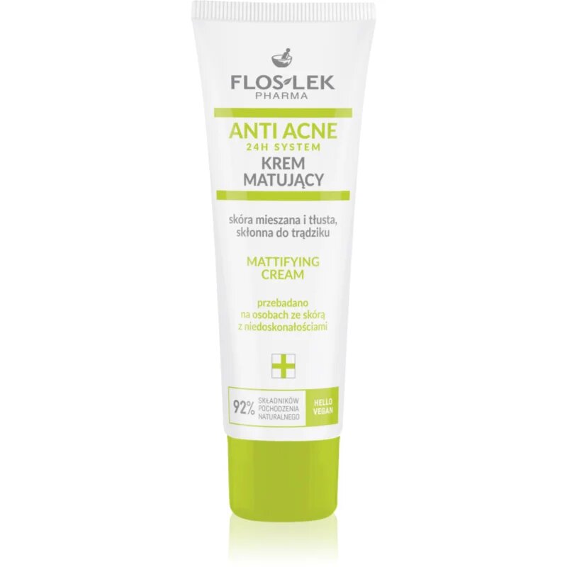 FlosLek Pharma Anti Acne crema matifianta pentru ten gras și mixt 50 ml