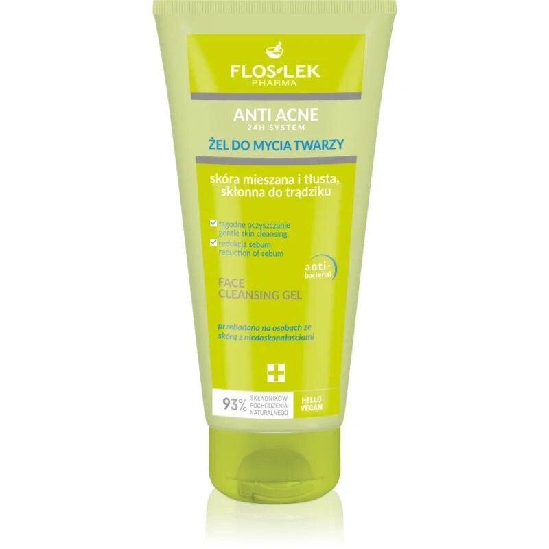 FlosLek Pharma Anti Acne gel de curățare pentru tenul gras predispus la acnee 200 ml