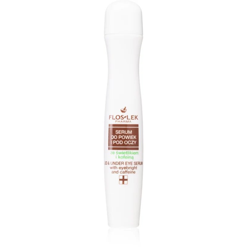FlosLek Pharma Eye Care ser pentru ochi cu efect de iluminare împotriva ridurilor și a cearcănelor întunecate 15 ml