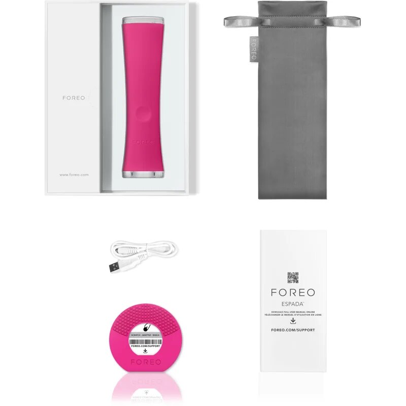 FOREO ESPADA™ Espada stilou cu lumină albastră pentru atenuarea simptomelor acneei Magenta 1 buc