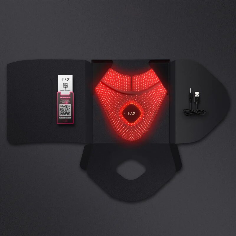 FOREO FAQ™ 211 mască LED pentru gât și decolteu piele anti-imbatranire 1 buc