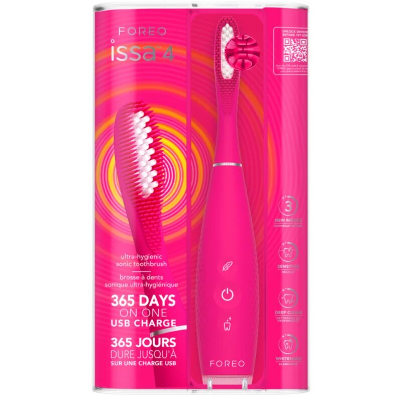 FOREO ISSA™ 4 periuta de dinti electrica Fuchsia 1 buc