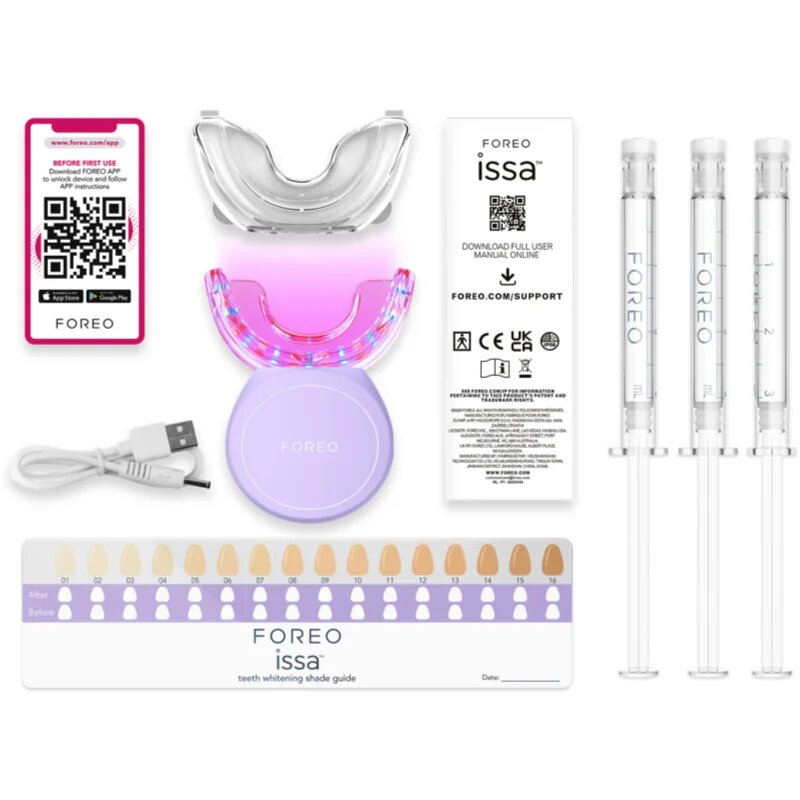 FOREO ISSA™ Teeth Whitening Set Kit pentru albirea dinților