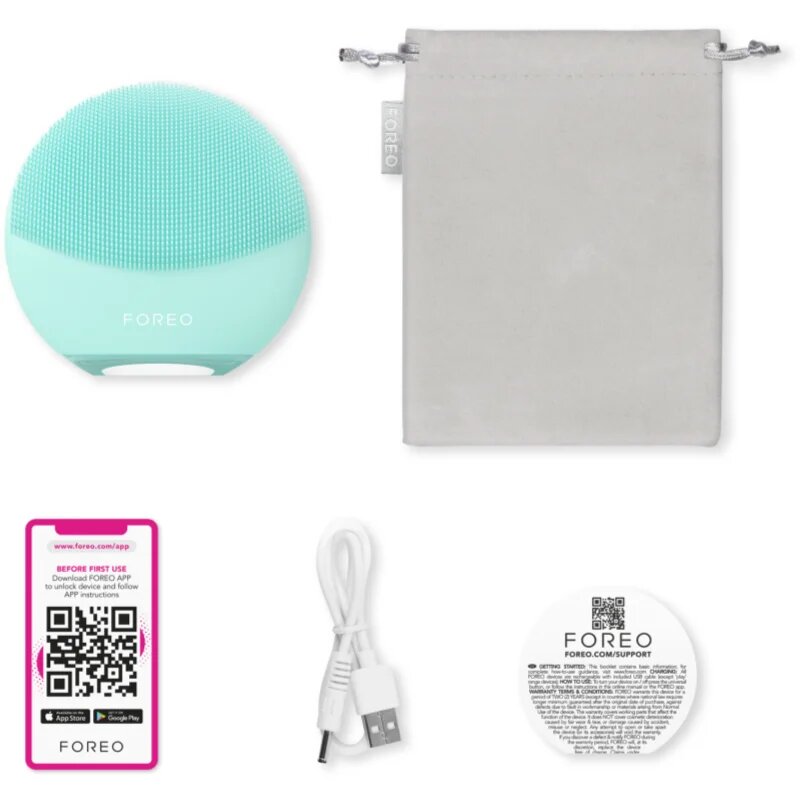 FOREO LUNA™4 Mini dispozitiv de curatare a fetei Arctic Blue