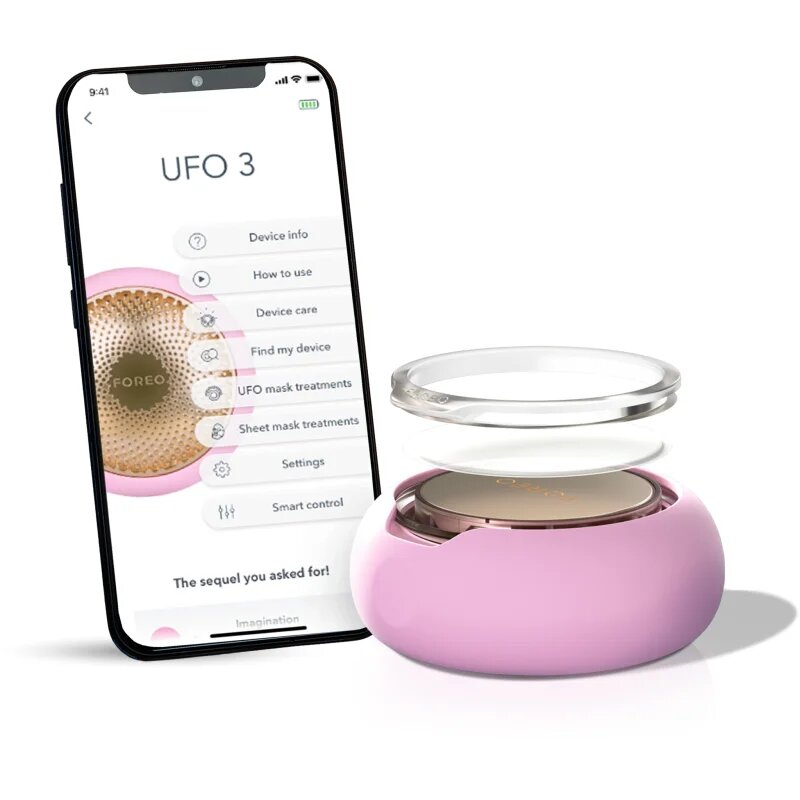 FOREO UFO™ 3 5-in-1 aparat sonic pentru accelerarea efectului măștilor de ten Pearl Pink 1 buc