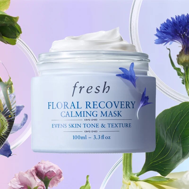 fresh Floral Recovery Calming Mask Masca de noapte pentru piele sensibilă 100 ml