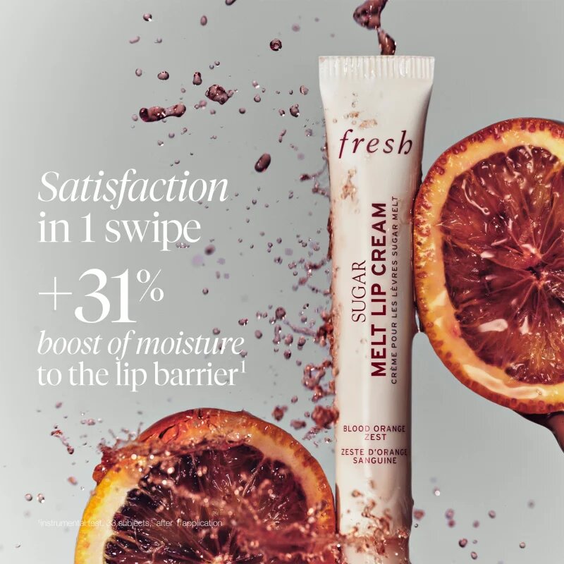 fresh Sugar Melt Lip Cream balsam de buze tonifiant culoare Blood Orange Zest 12 g