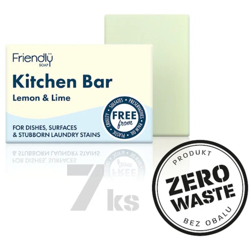 Friendly Soap Kitchen Bar Lemon & Lime săpun natural 7x95 g
