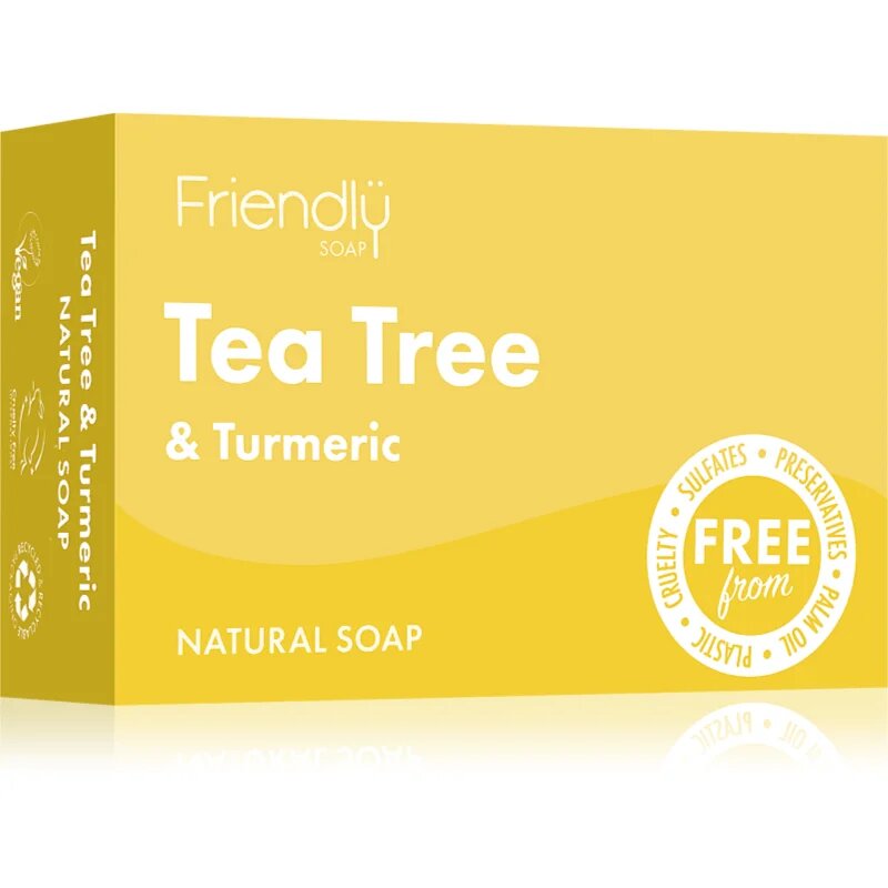 Friendly Soap Natural Soap Tea Tree & Turmeric săpun natural 95 g