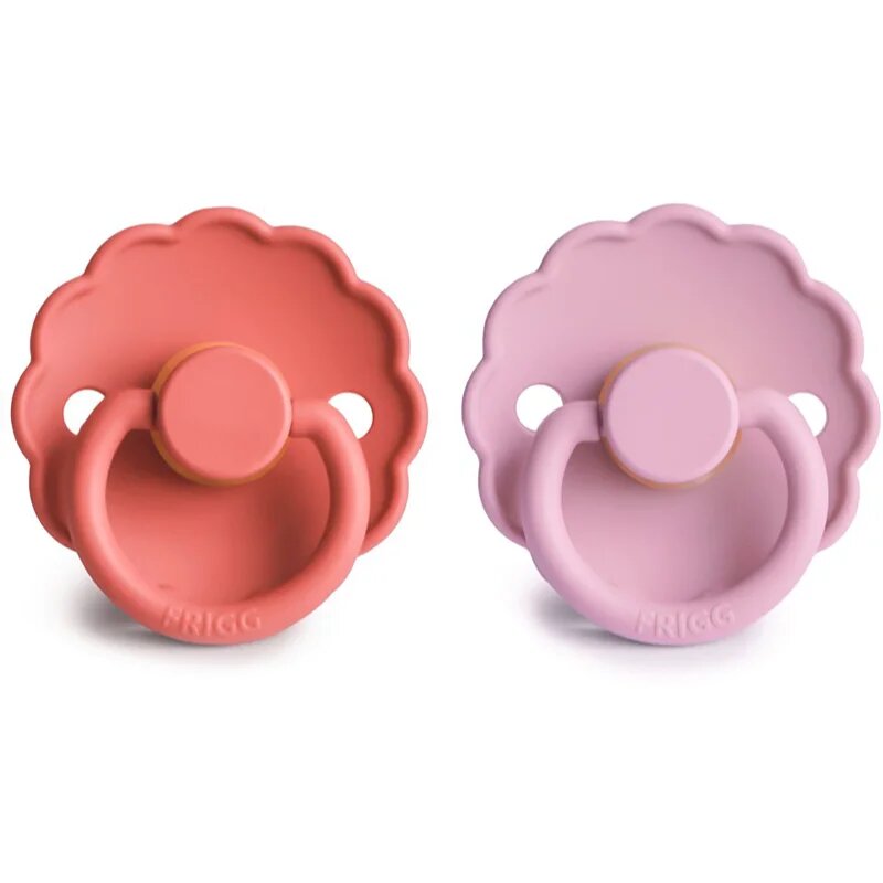 FRIGG Daisy Size 1:0-6 months suzetă Blush/Cotton candy 2 buc