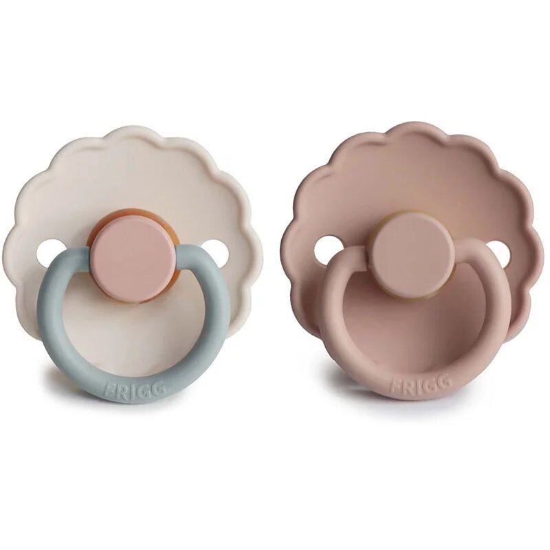 FRIGG Daisy Size 2:6-18 months suzetă Blush/Cotton candy 2 buc
