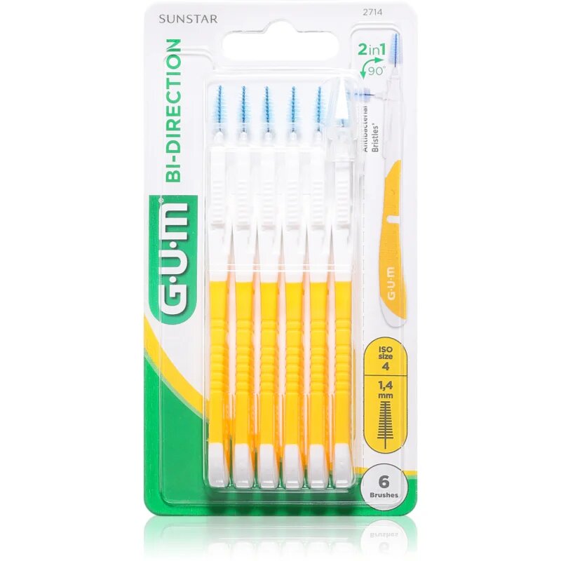 G.U.M Bi Direction Interdental Brush 2714 perie interdentara 14 mm 6 buc