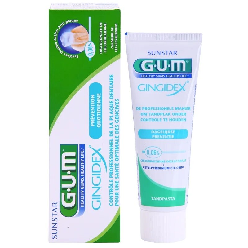 G.U.M Gingidex 006% pasta de dinti anti-placa bacteriana si gingii sănătoase 75 ml