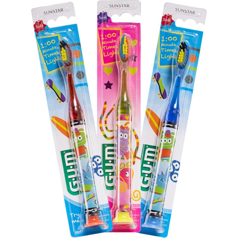 G.U.M Kids Toothbrush Periuță de dinți pentru copii cu ventuză 1 buc
