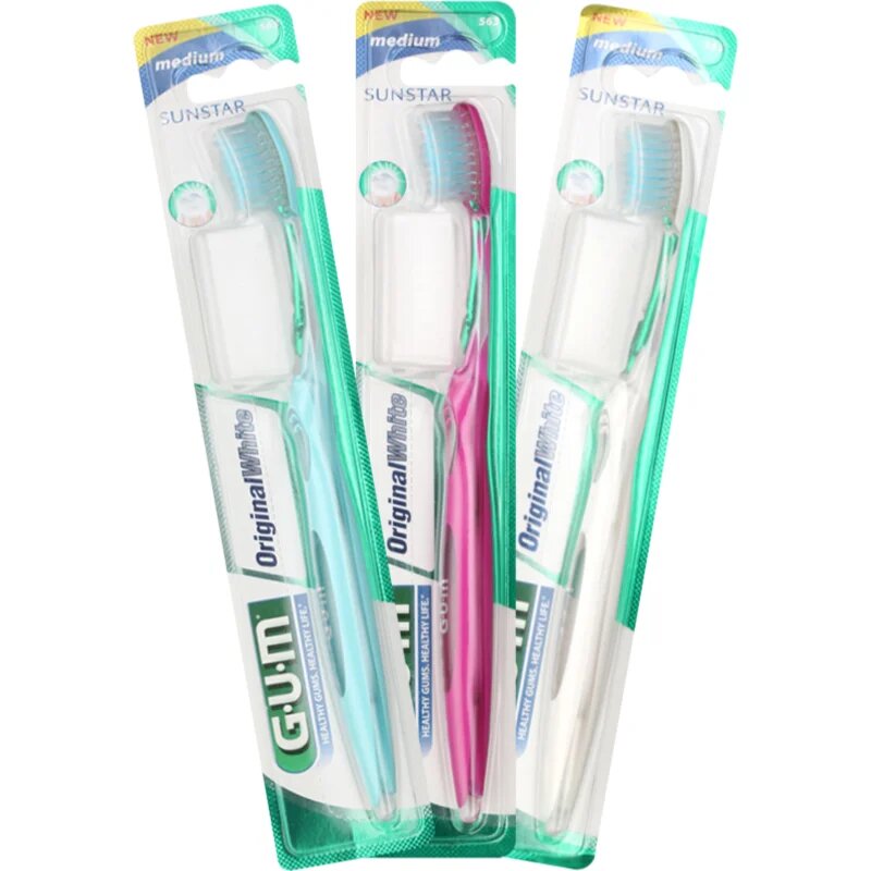 G.U.M Original White 563 Medium perie de dinti mediu 1 buc